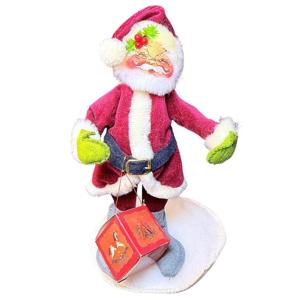 Vintage 1963 Annalee‎ Mobilitee Santa Claus Christmas Handmade Made in USA Retro - Picture 11 of 12